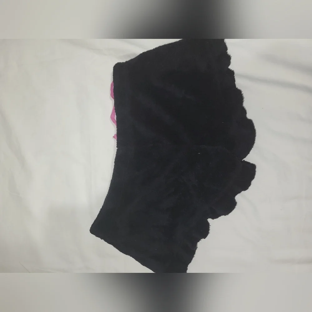 Hello Kitty Fuzzy Black Shorts with Pink Details* - Picture 2 of 3